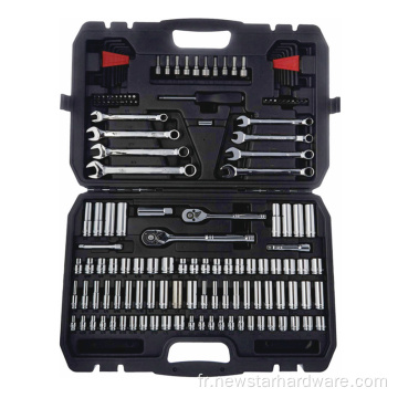 Ensemble de socket professionnel 146pcs Ensemble d&#39;outils de réparation automobile